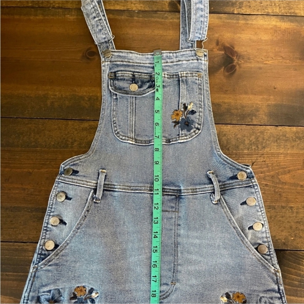 🩵💙 Free People DRIFTWOOD Garden Skirtall Embroidered Overall Maxi Dress 💙🩵 - Picture 11 of 13